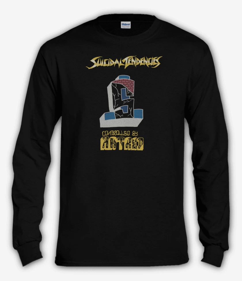 Polera manga larga Negro de Suicidal Tendencies Controlled by Hatred