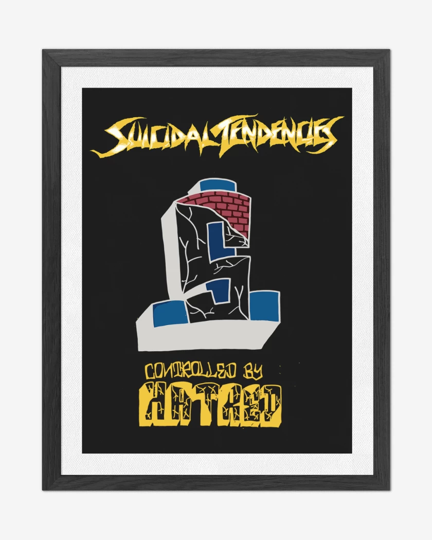 Cuadro decorativo Negro de Suicidal Tendencies Controlled by Hatred