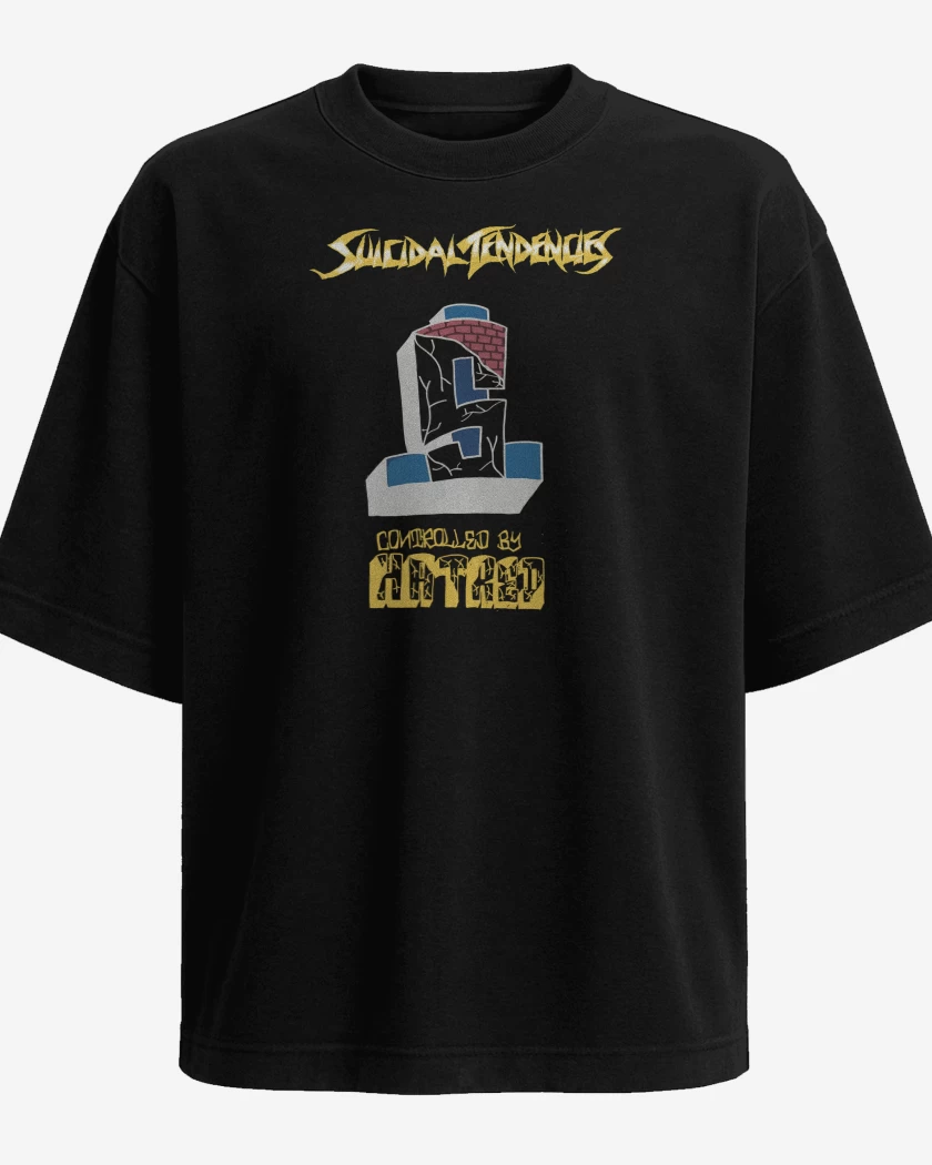 Polera Oversize Suicidal Tendencies Controlled by Hatred