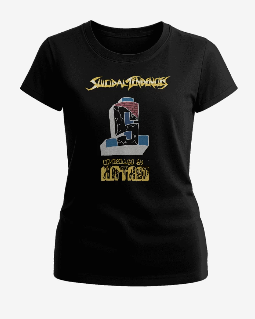 Polera de Mujer Negro de Suicidal Tendencies Controlled by Hatred