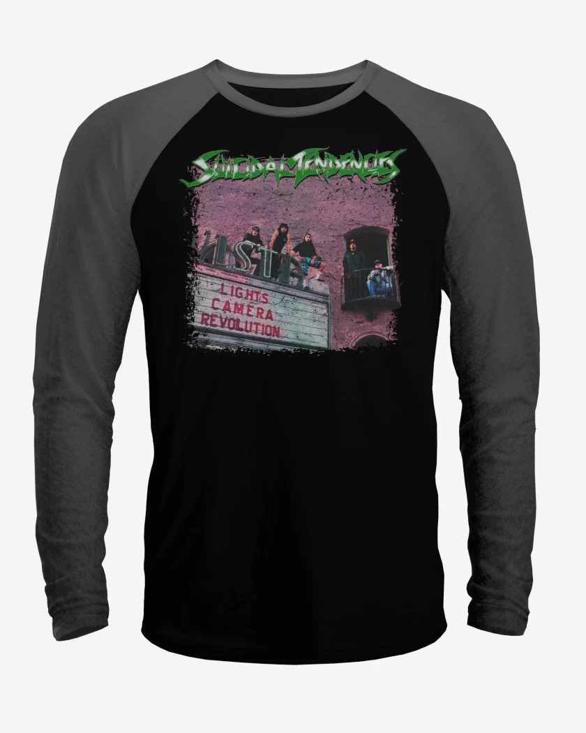 Polera Raglan Suicidal Tendencies Lights Camera Revolution