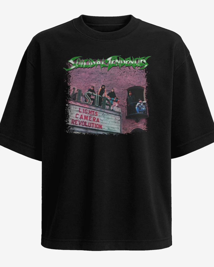 Polera Oversize Suicidal Tendencies Lights Camera Revolution