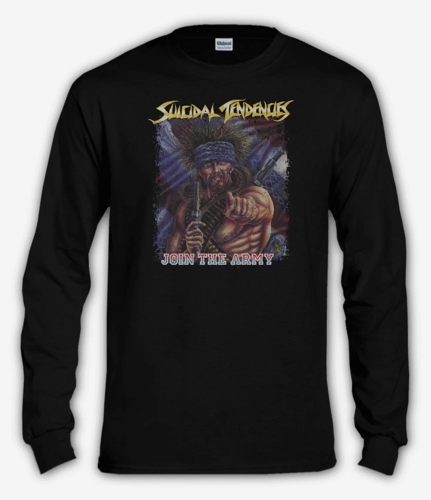 Polera manga larga Negro de Suicidal Tendencies Join The Army