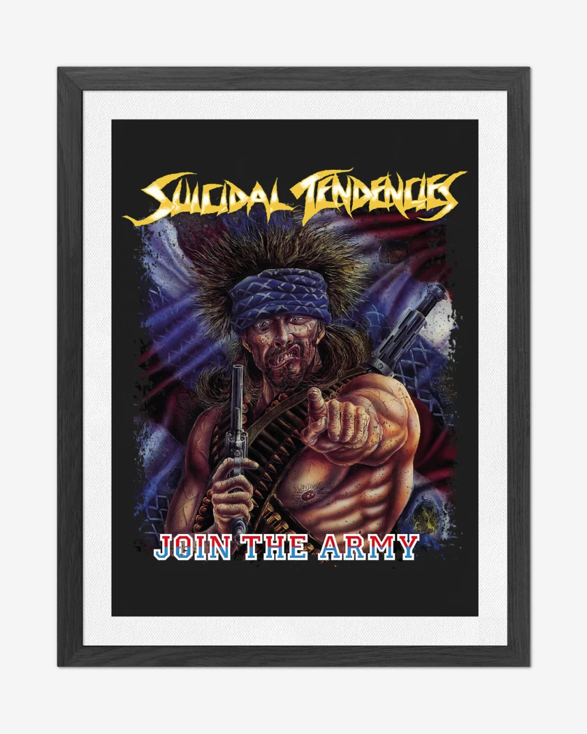 Cuadro decorativo Negro de Suicidal Tendencies Join The Army