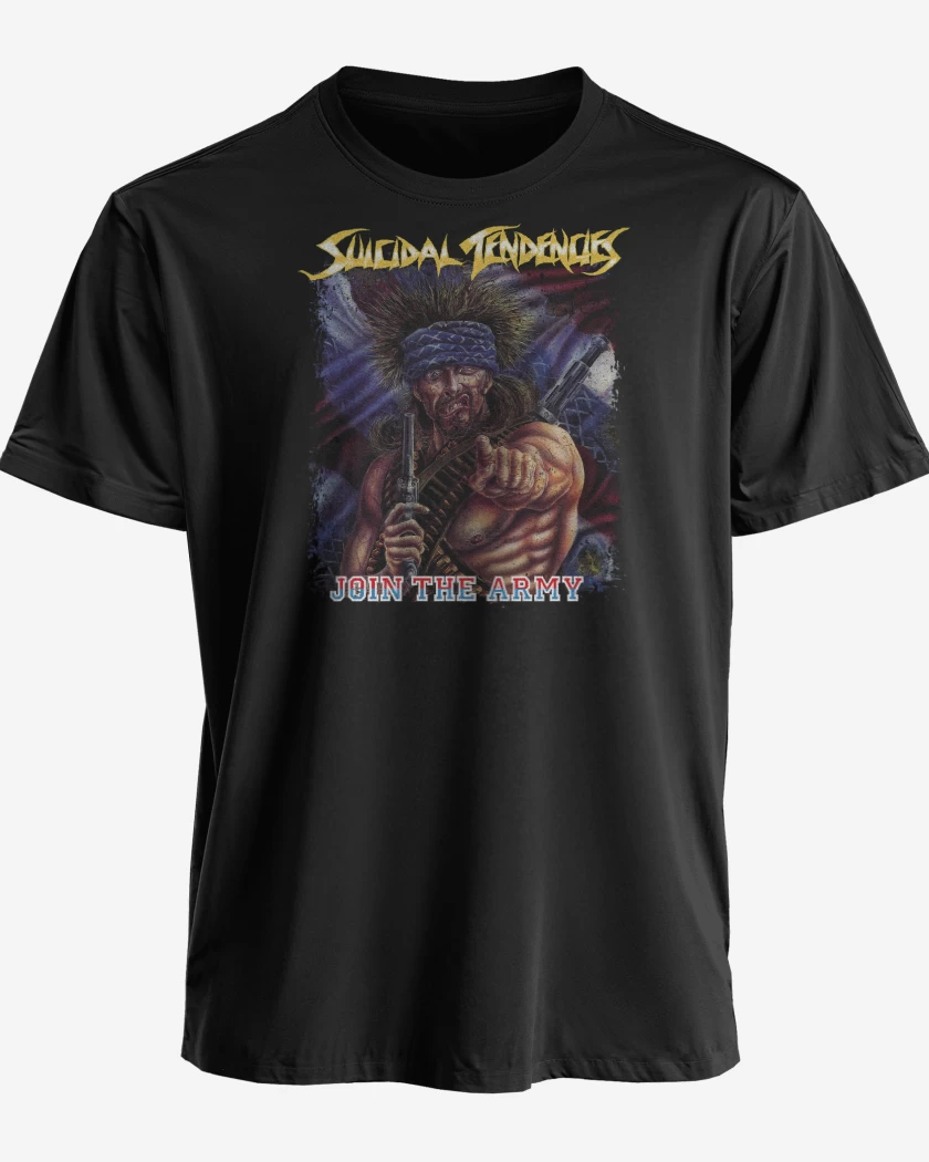 Polera premium Negro de Suicidal Tendencies Join The Army