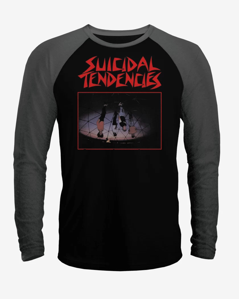 Polera Raglan Negro / Negro Heather de Suicidal Tendencies Suicidal Tendencies