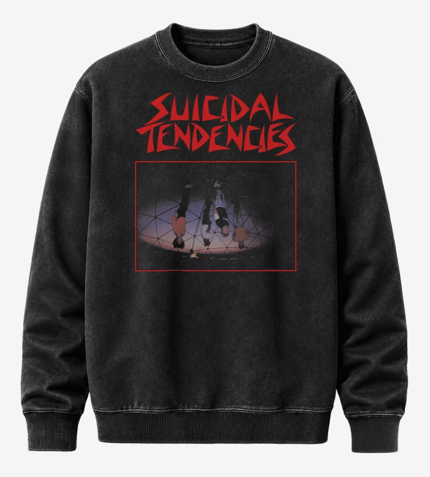 Poleron Polo Acid Wash Negro de Suicidal Tendencies Suicidal Tendencies