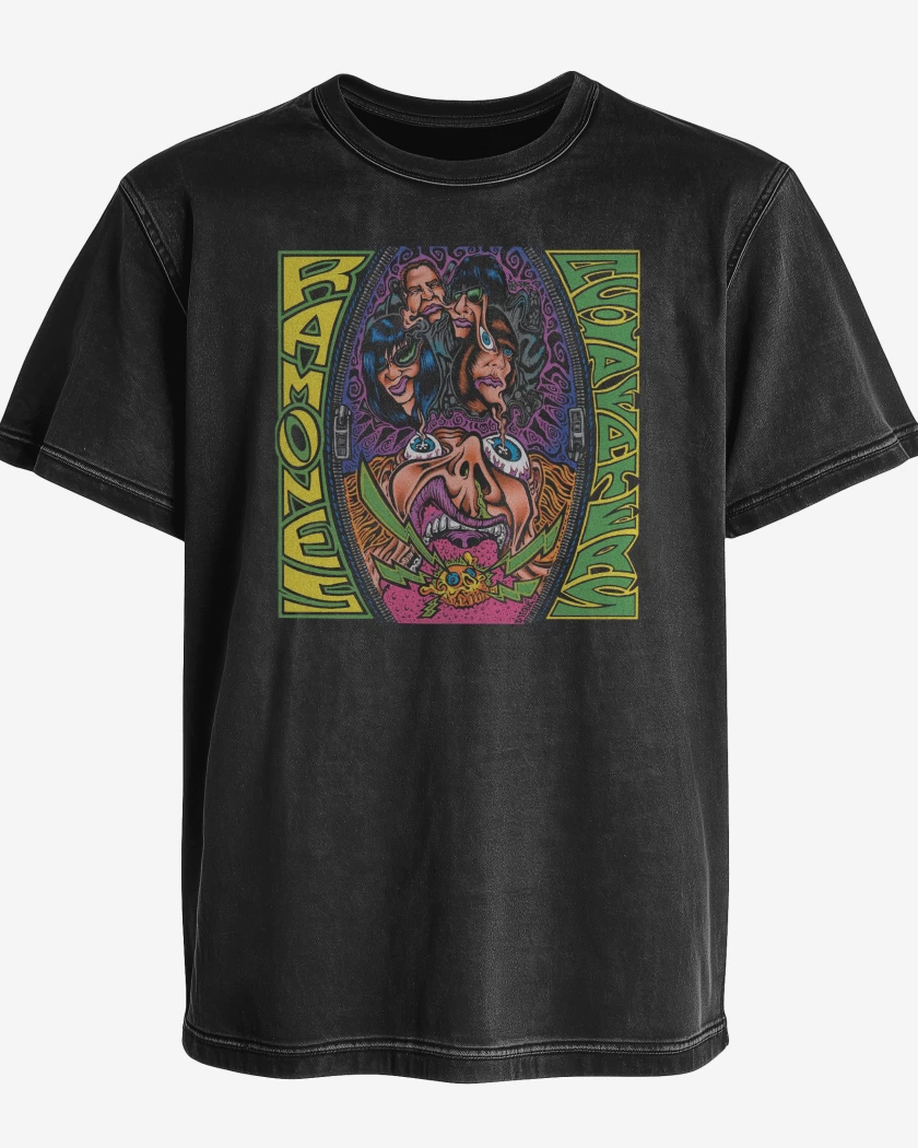 Polera desgastada Ramones Acid Eaters