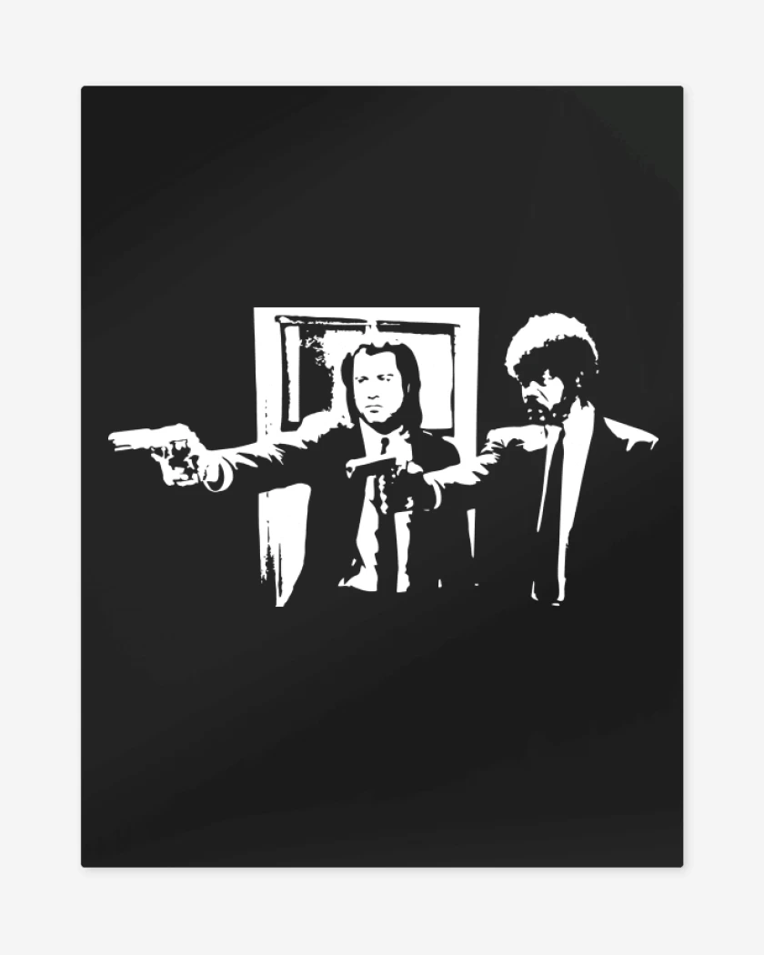 Print metalico Negro de Pulp Fiction