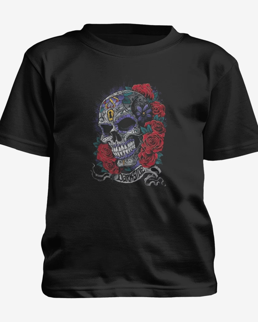 Polera de niño Negro de Skull sugar