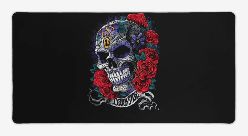 Mouse pad Gamer Negro de Skull sugar