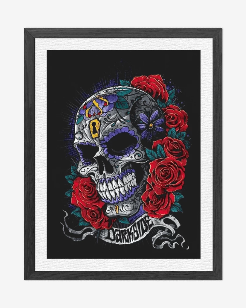 Cuadro decorativo Negro de Skull sugar