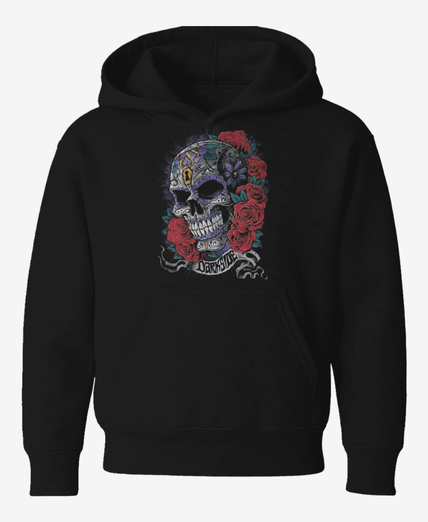 Poleron de niño Negro de Skull sugar