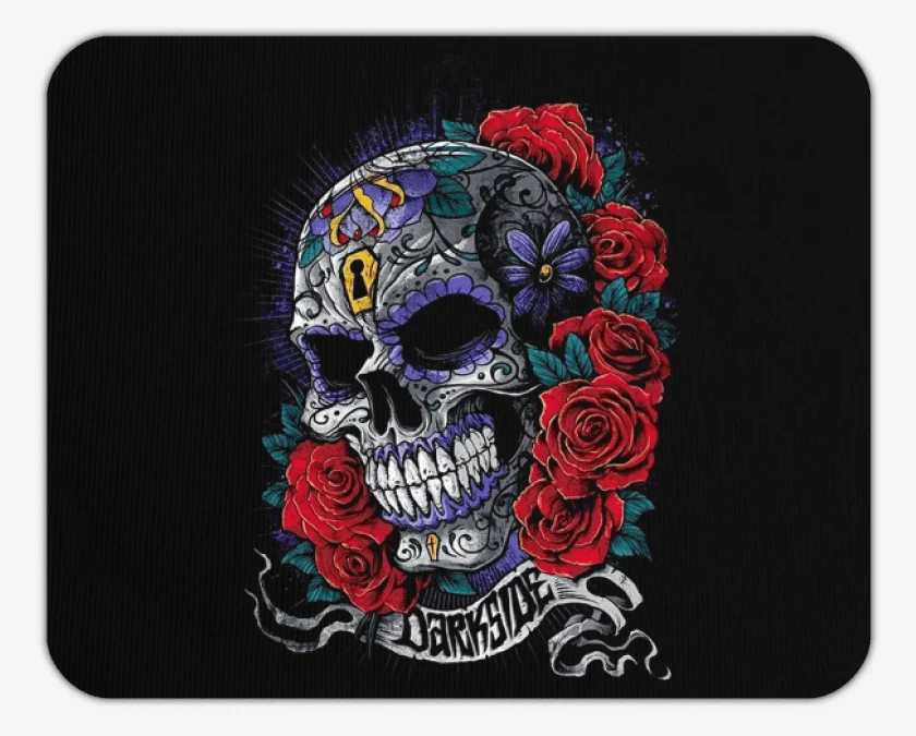 Mousepad Negro de Skull sugar
