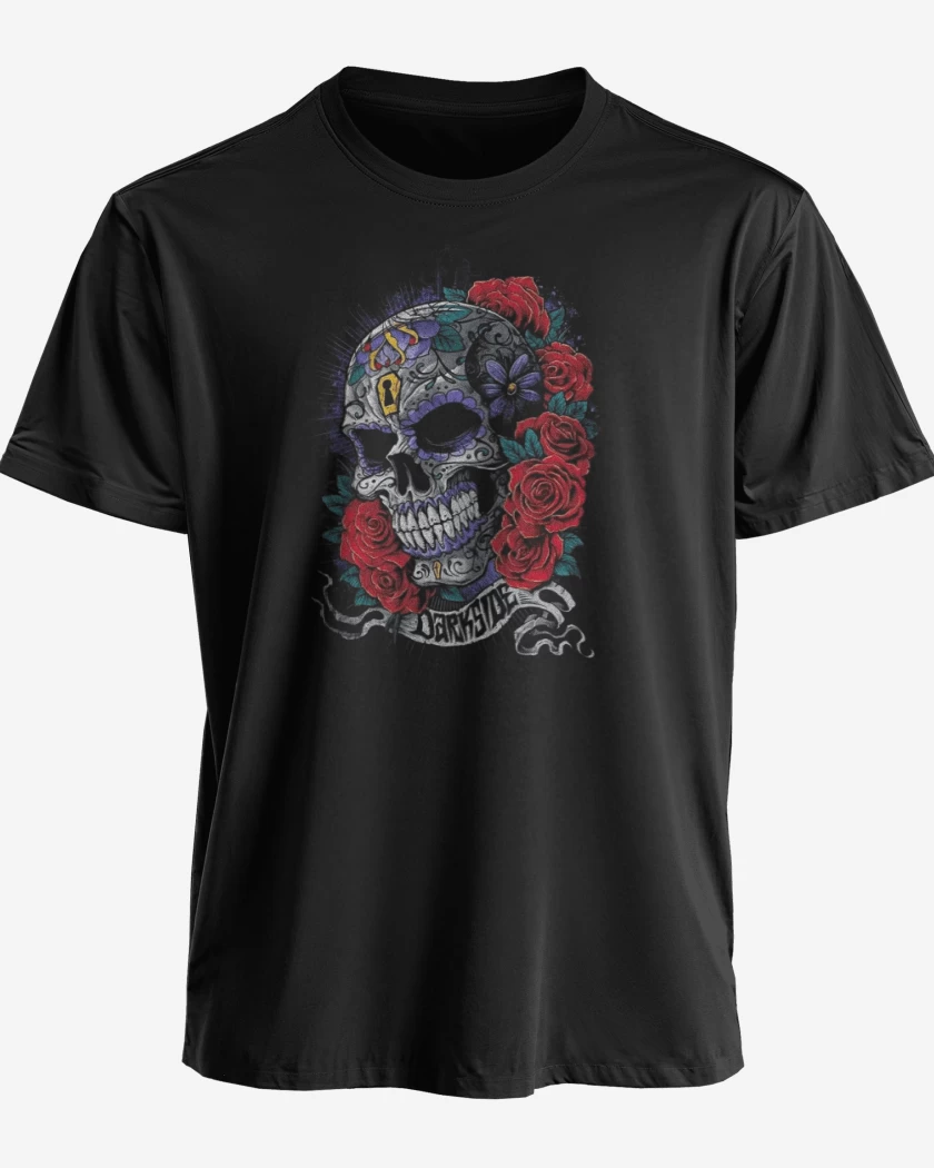 Polera premium Negro de Skull sugar