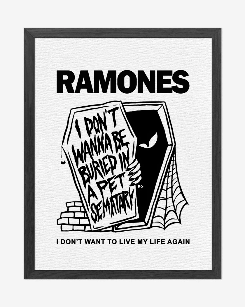 Cuadro decorativo Ramones Pet Sematary
