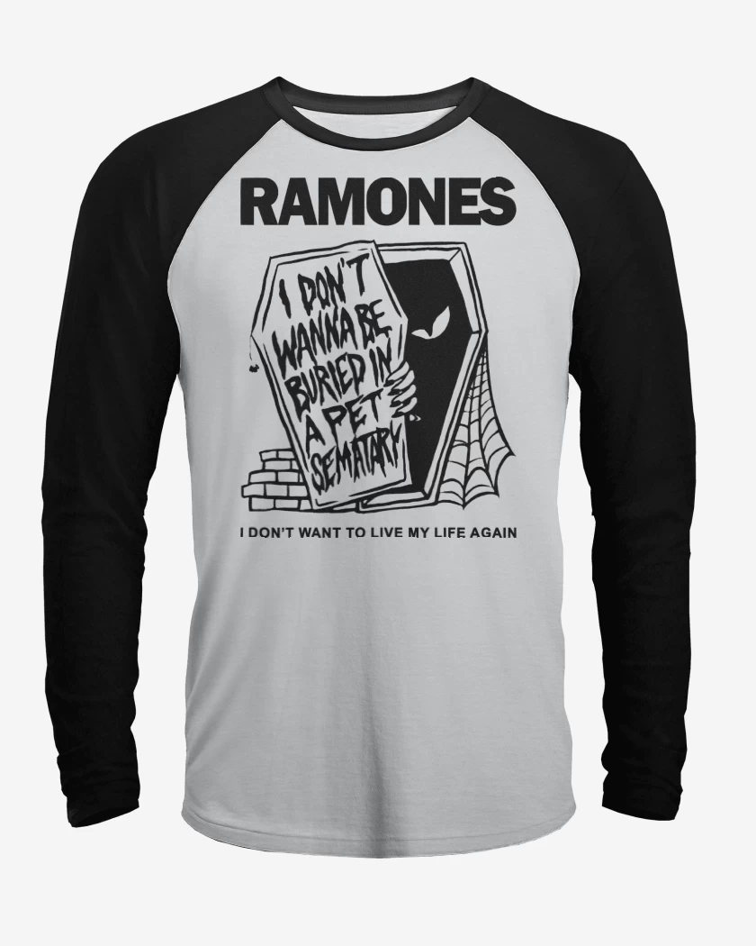 Polera Raglan Ramones Pet Sematary