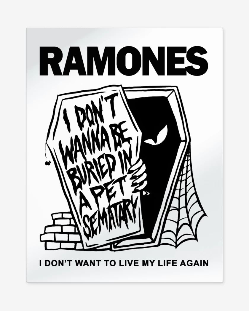 Print metalico Ramones Pet Sematary