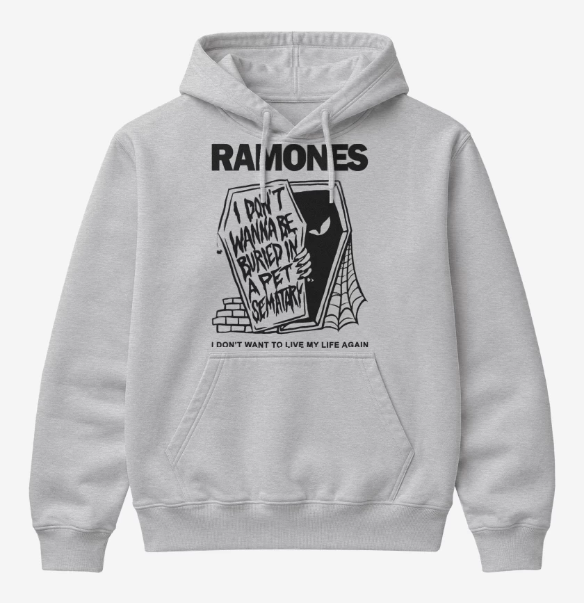 Poleron Canguro básico Ramones Pet Sematary