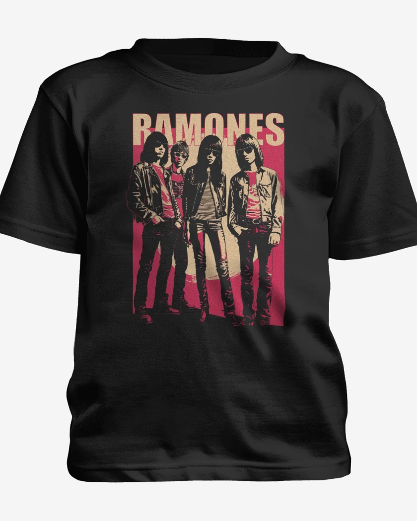 Polera de niño Negro de Ramones Band