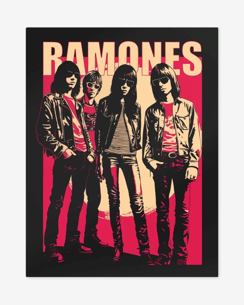 Print metalico Ramones Band