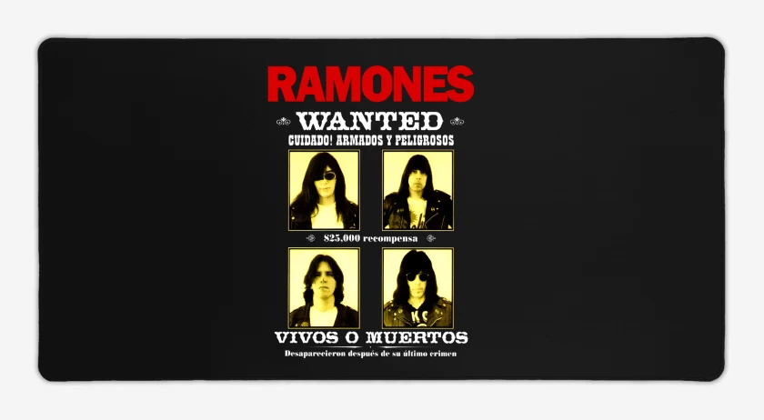 Mouse pad Gamer Ramones Wanted