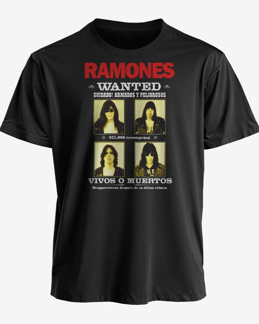 Polera Ramones Wanted