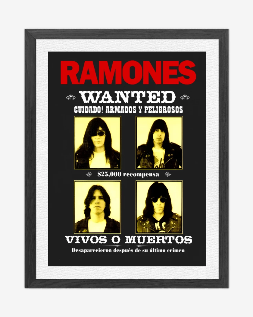Cuadro decorativo Ramones Wanted