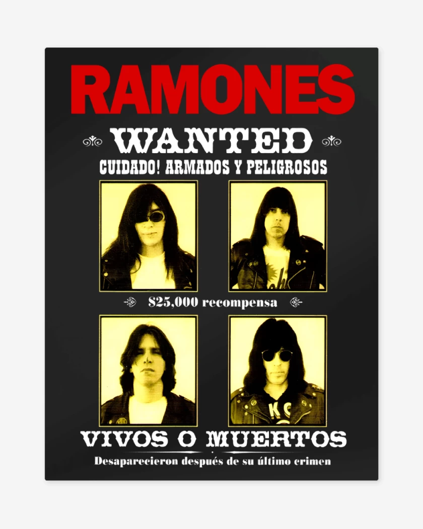 Print metalico Ramones Wanted
