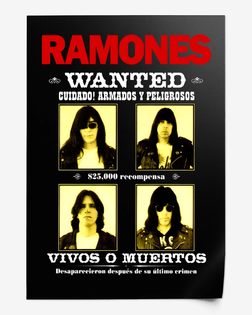 Print Ramones Wanted