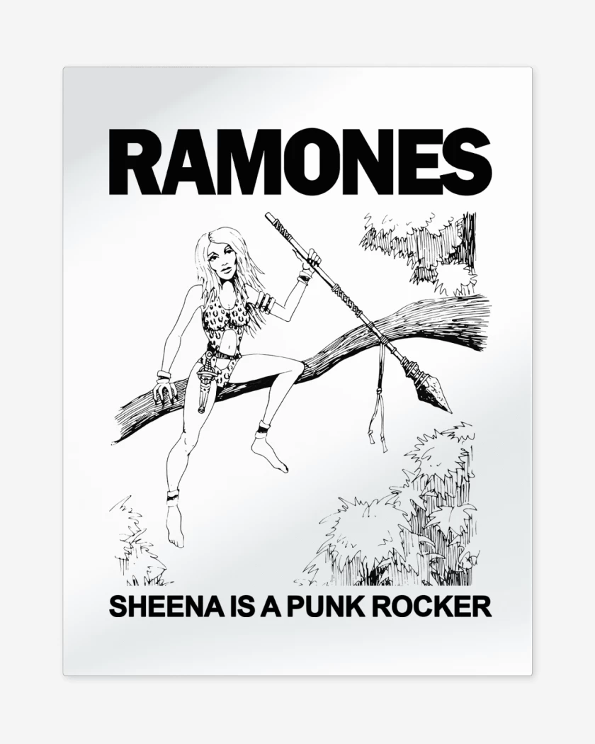 Print metalico Ramones Sheena is a Punk Rocker
