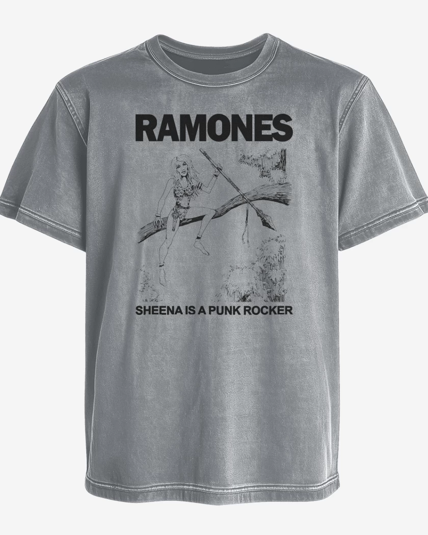Polera desgastada Ramones Sheena is a Punk Rocker