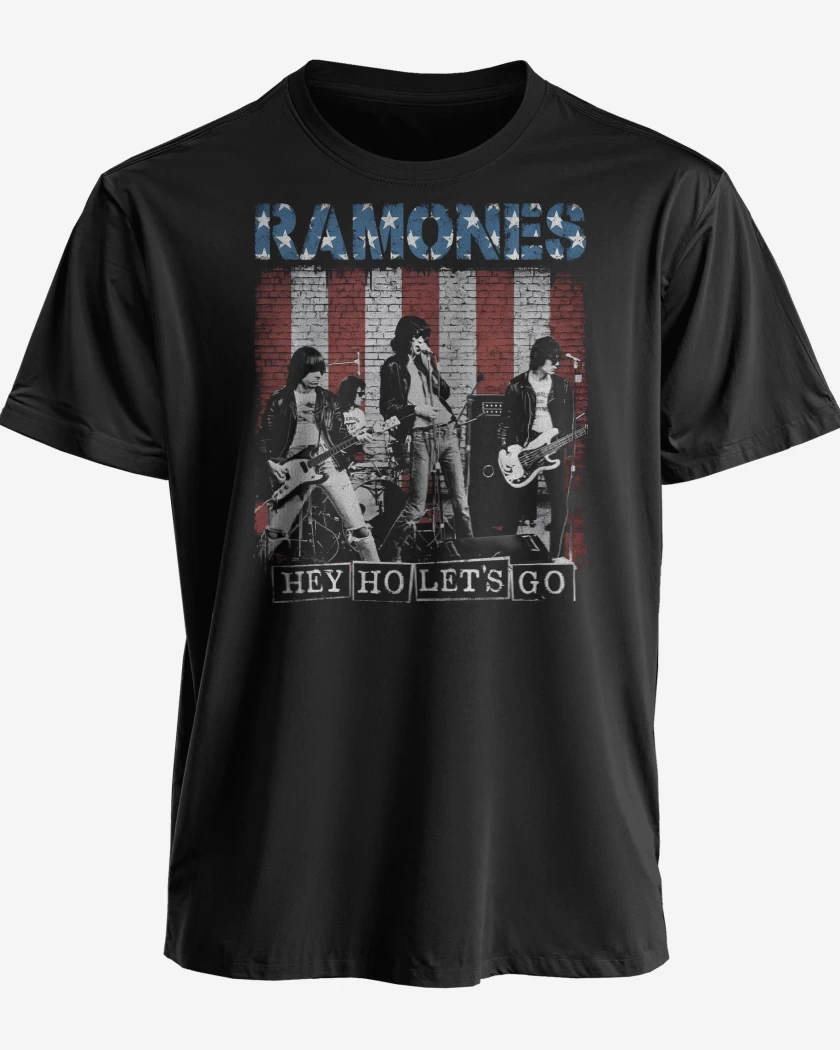Polera Ramones Hey Ho Lets Go