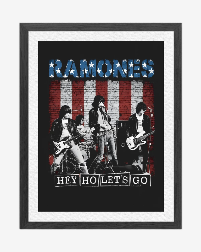 Cuadro decorativo Ramones Hey Ho Lets Go