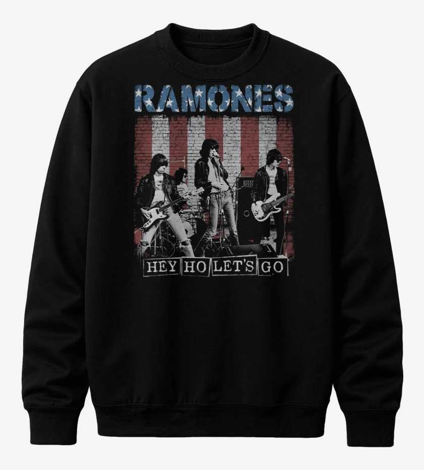 Poleron polo Ramones Hey Ho Lets Go