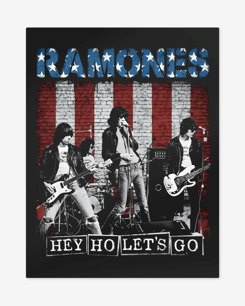 Print metalico Ramones Hey Ho Lets Go