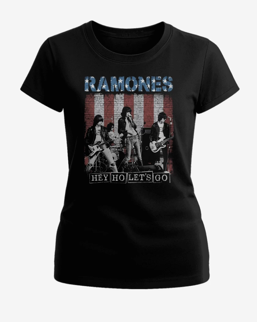Polera de Mujer Ramones Hey Ho Lets Go