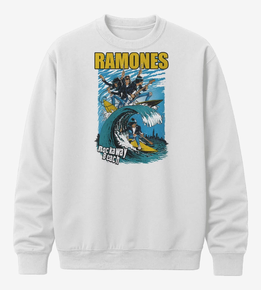 Poleron polo Ramones Rockaway Beach
