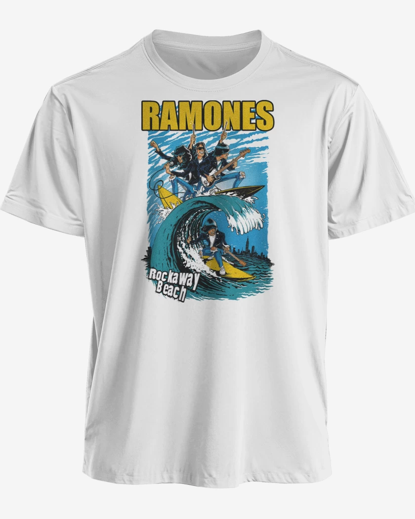 Polera premium Ramones Rockaway Beach