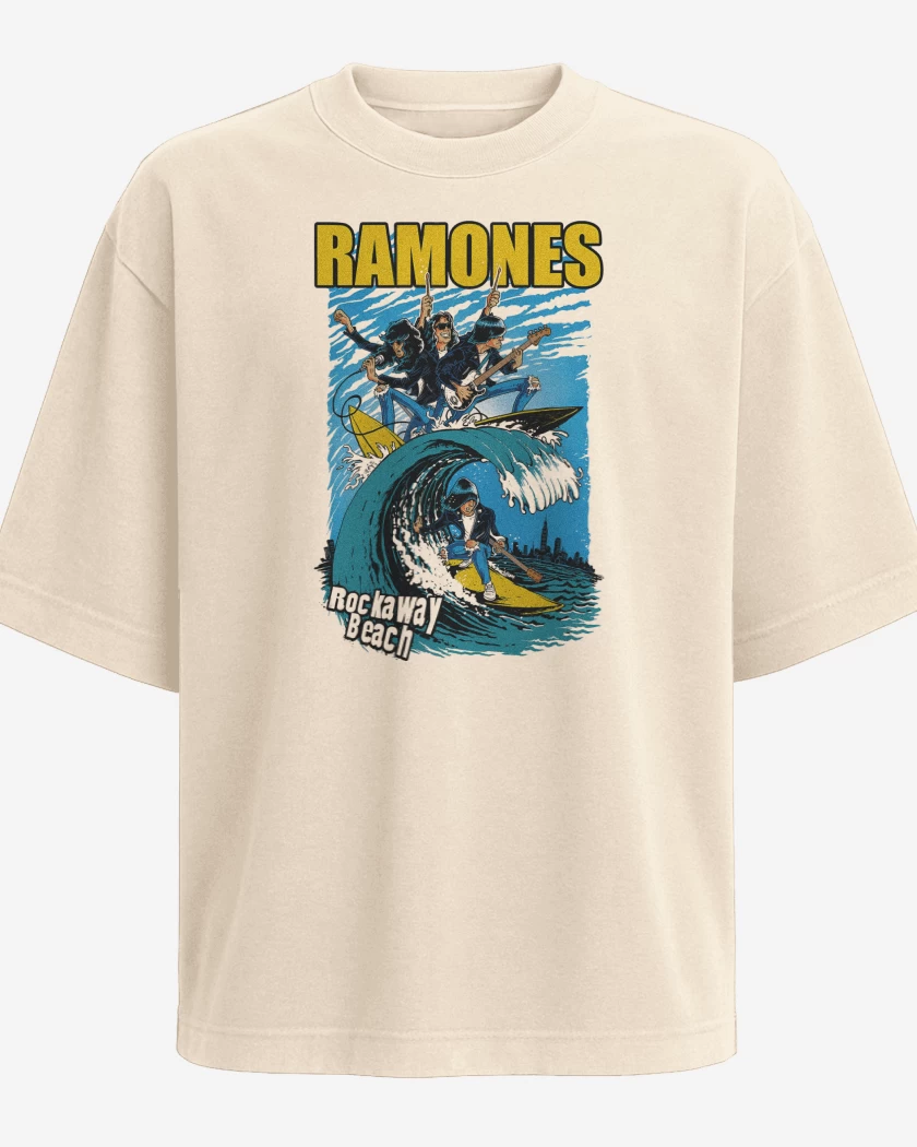 Polera Oversize Ramones Rockaway Beach