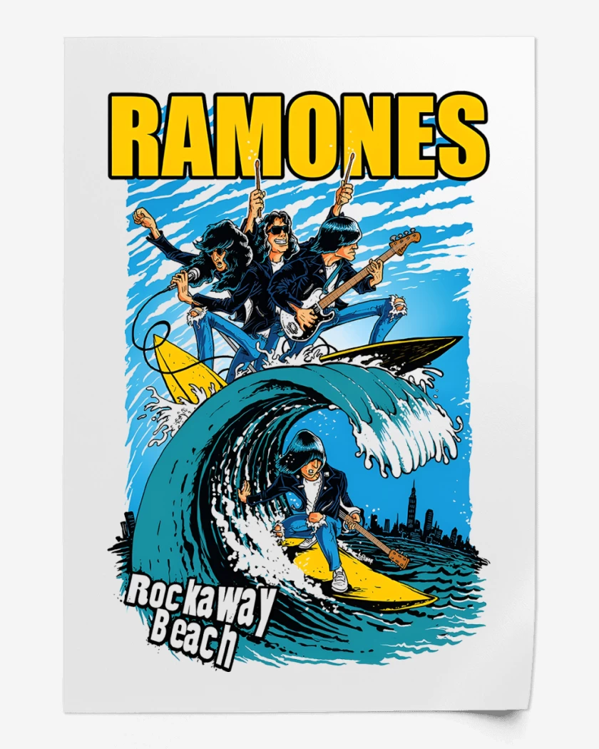 Print Ramones Rockaway Beach