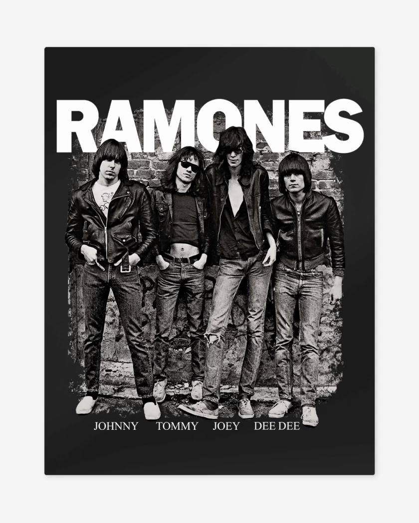 Print metalico Ramones 1976
