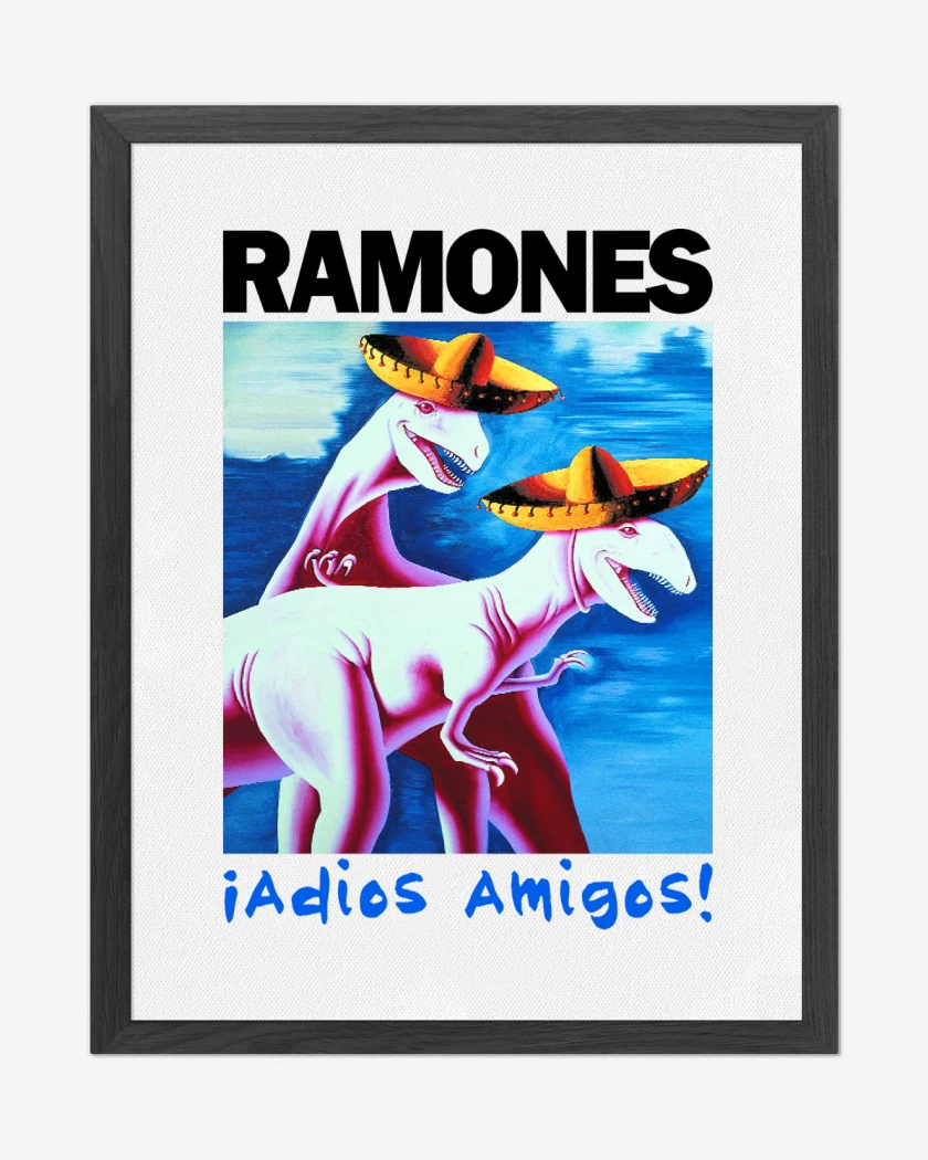 Cuadro decorativo Ramones Adios Amigos