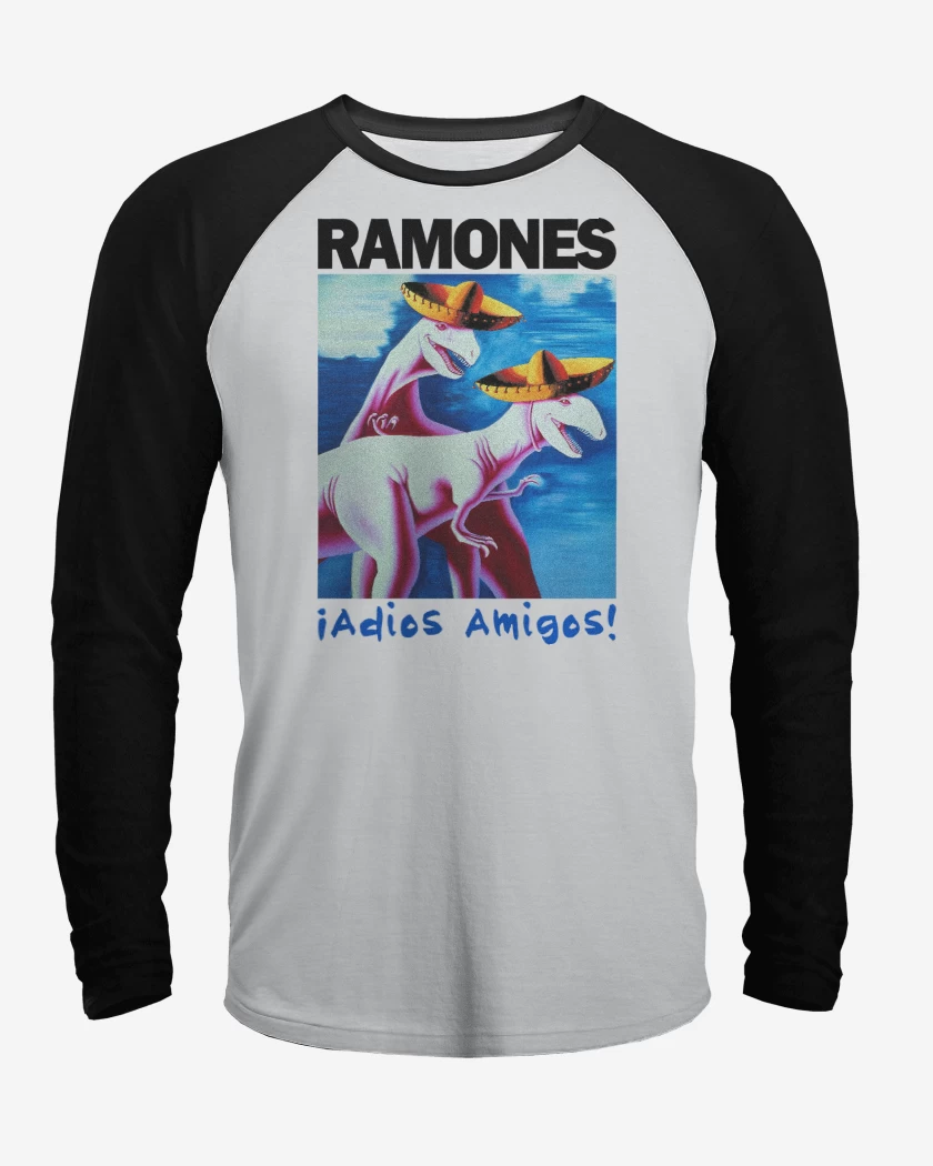 Polera Raglan Ramones Adios Amigos