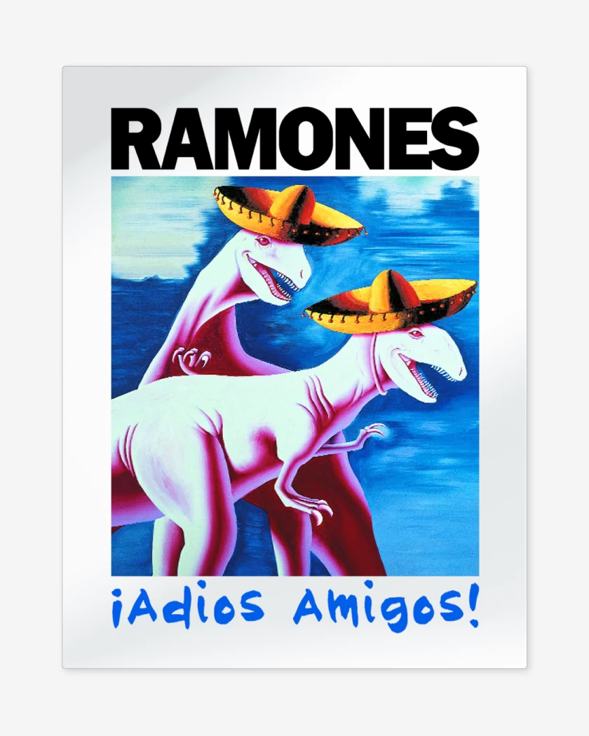 Print metalico Ramones Adios Amigos