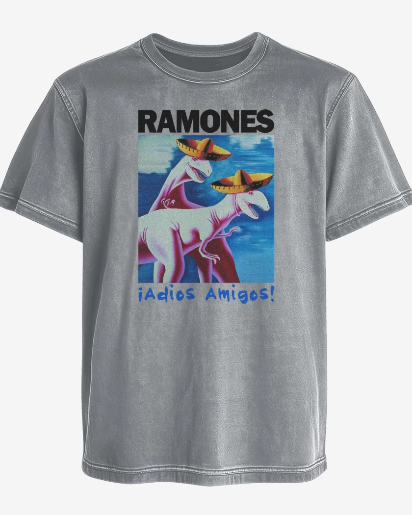 Polera desgastada Ramones Adios Amigos