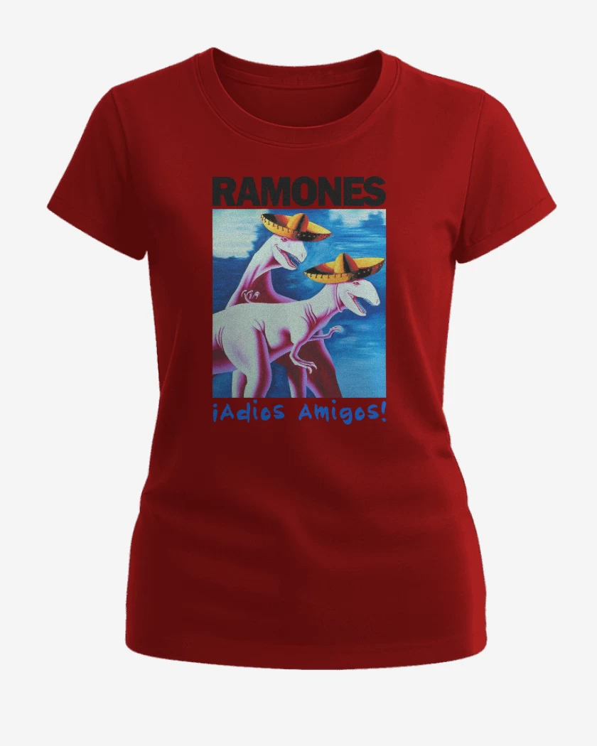 Polera de Mujer Ramones Adios Amigos