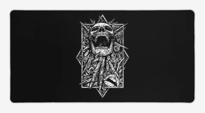 Mouse pad Gamer Negro de Skull full color