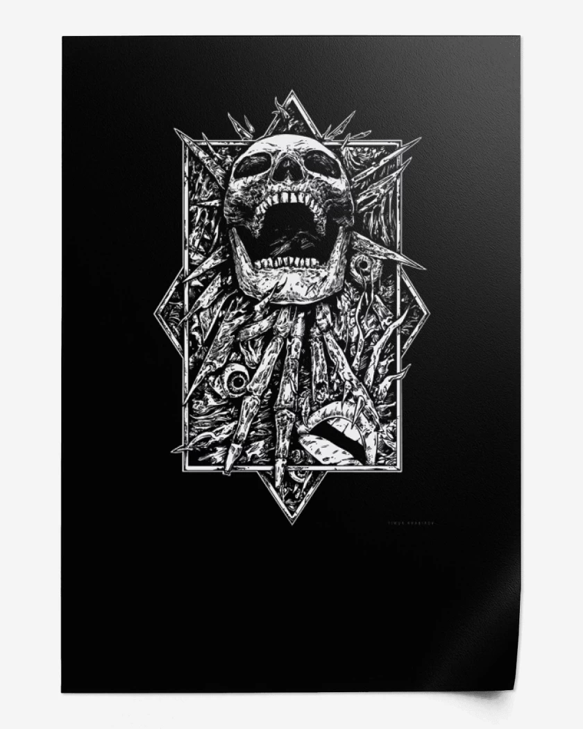 Print Skull full color