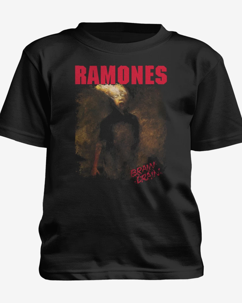 Polera de niño Negro de Ramones Brain Drain